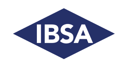 the ibsa logo in navy blue